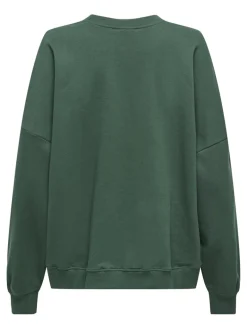 ONLBILA L/S BEAR O-NECK SWT pineneedle