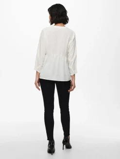 ONLBLOOM 3/4 TOP NOOS WVN cloud dancer