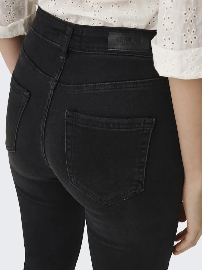 ONLBLUSH HW SK ANK RW DNM REA005 washed black