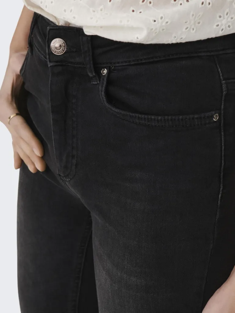ONLBLUSH HW SK ANK RW DNM REA005 washed black