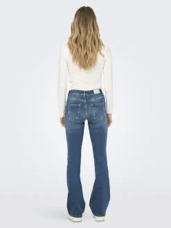 ONLBLUSH MID FLARED DNM DOT741 NOOS medium blue denim