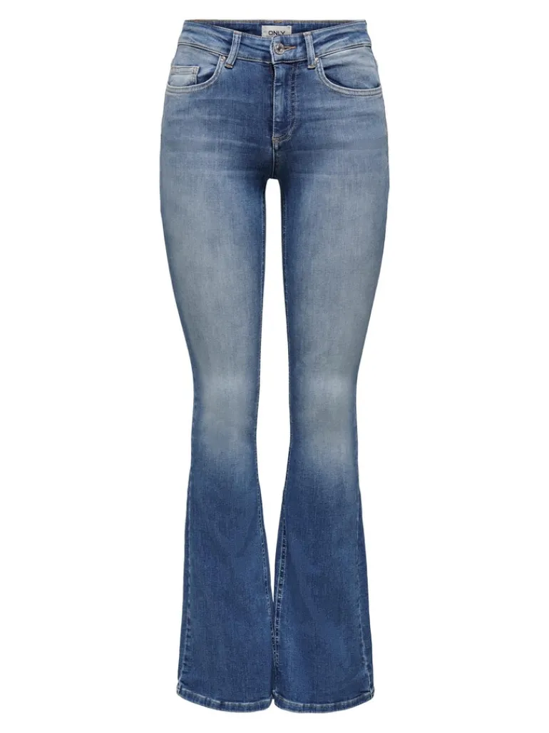 ONLBLUSH MID FLARED DNM REA1319 NOOS medium blue denim