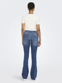 ONLBLUSH MID FLARED DNM REA1319 NOOS medium blue denim