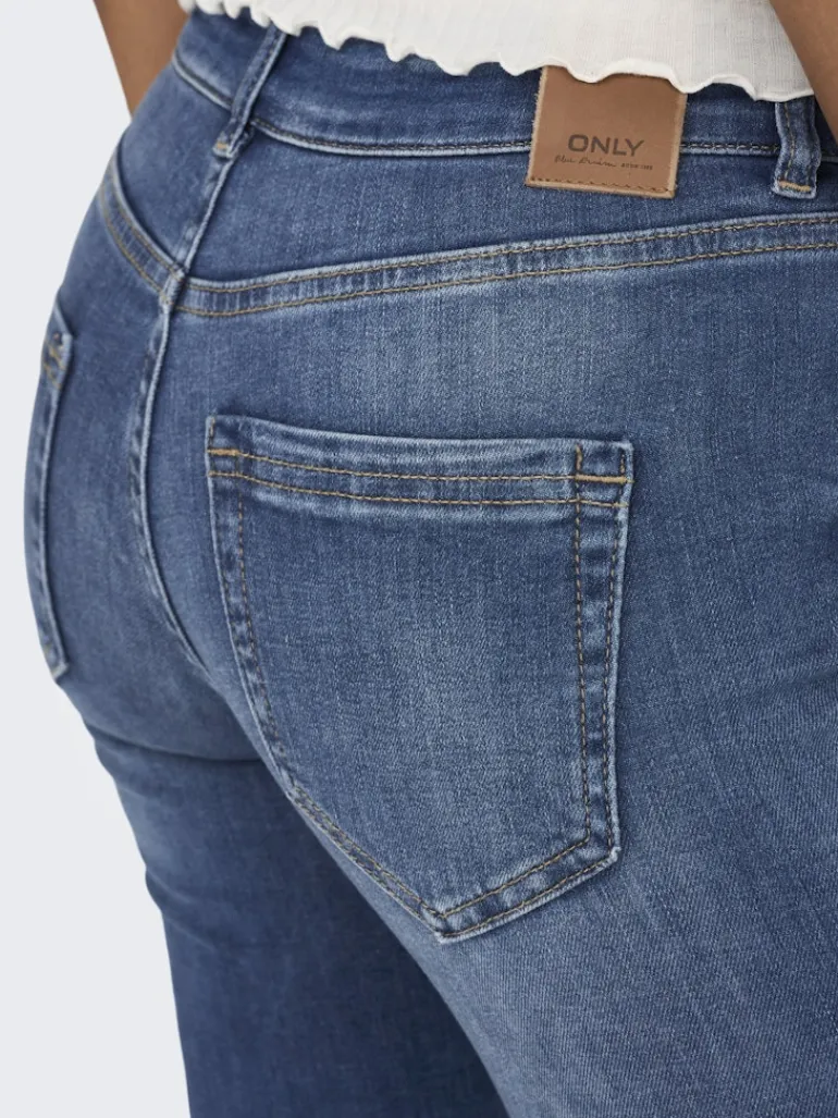 ONLBLUSH MID FLARED DNM REA1319 NOOS medium blue denim