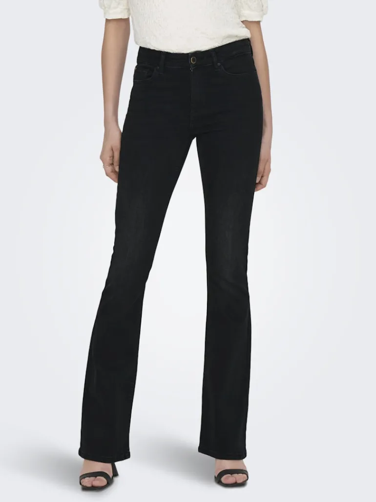ONLBLUSH MID FLARED DNM TAI1099 NOOS washed black