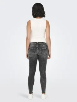 ONLBLUSH MID SK ANKLE RW DNM DOT227 NOOS dark grey denim