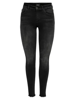ONLBLUSH MID SK ANK RW DNM REA1099 NOOS black denim