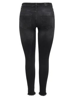 ONLBLUSH MID SK ANK RW DNM REA1099 NOOS black denim