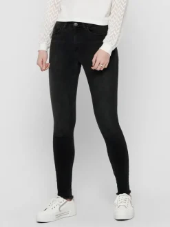 ONLBLUSH MID SK ANK RW DNM REA1099 NOOS black denim