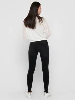 ONLBLUSH MID SK ANK RW DNM REA1099 NOOS black denim