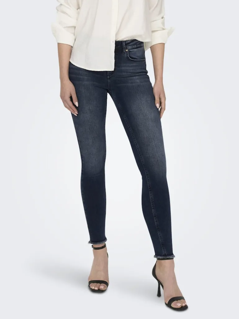 ONLBLUSH MID SK ANK RW DNM REA409 NOOS blue black denim