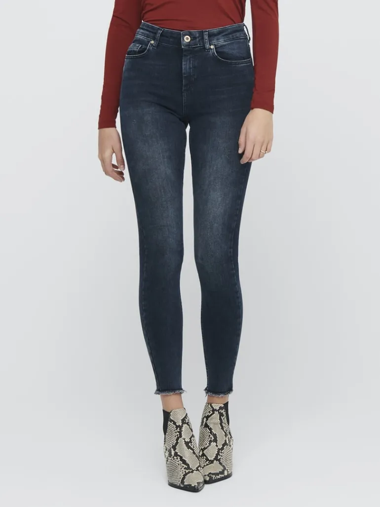 ONLBLUSH MID SK ANK RW DNM REA409 NOOS blue black denim