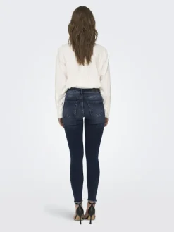 ONLBLUSH MID SK ANK RW DNM REA409 NOOS blue black denim