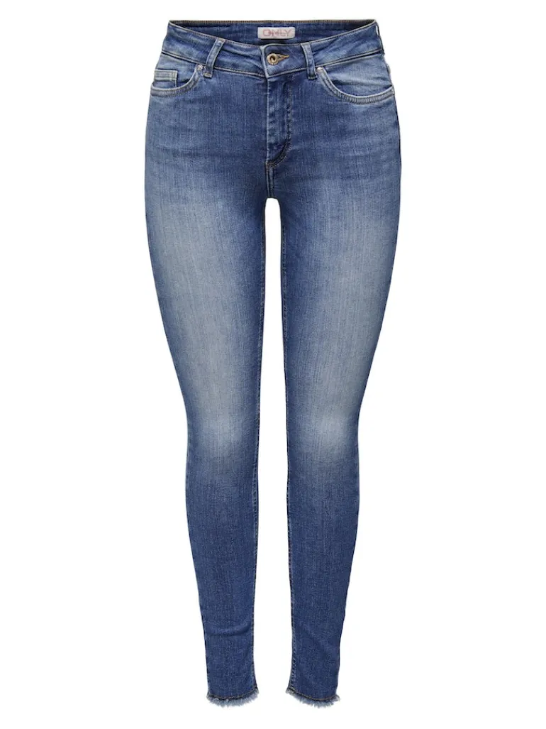 ONLBLUSH MID SK ANK RW DNM REA1319 NOOS medium blue denim