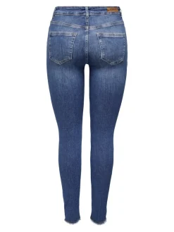 ONLBLUSH MID SK ANK RW DNM REA1319 NOOS medium blue denim
