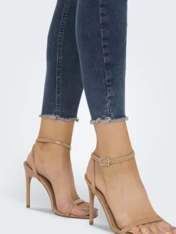 ONLBLUSH MID SK ANK RW DNM REA422 NOOS special blue grey denim