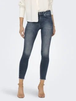 ONLBLUSH MID SK ANK RW DNM REA422 NOOS special blue grey denim
