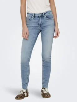 ONLBLUSH MID SKIN ANK RW DNM CRO349 NOOS light medium blue denim
