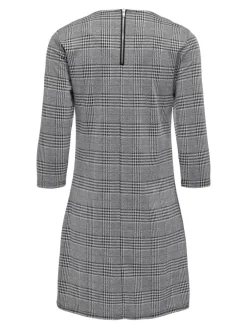 ONLBRILLIANT 3/4 CHECK DRESS JRS black
