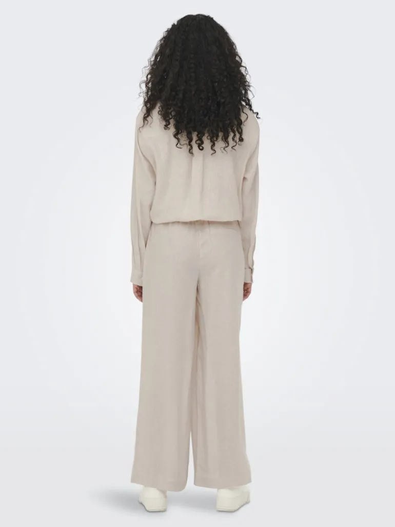 ONLBRUXELLES HW LINEN BLEN PANT PNT NOOS moonbeam