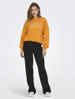 ONLCALLIE L/S O-NECK BOX SWT apricot
