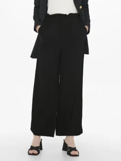 ONLCALY LIFE HW PB WIDE CROP PNT NOOS black