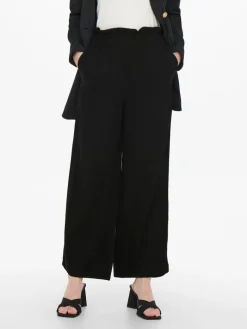 ONLCALY LIFE HW PB WIDE CROP PNT NOOS black