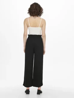 ONLCALY LIFE HW PB WIDE CROP PNT NOOS black
