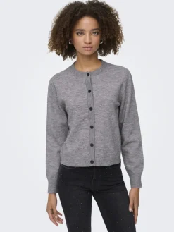 ONLCAMILLE BASIC L/S CARDIGAN KNT NOOS medium grey melange