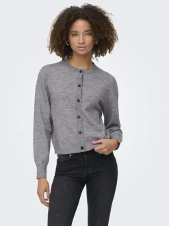 ONLCAMILLE BASIC L/S CARDIGAN KNT NOOS medium grey melange