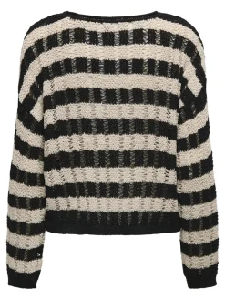 ONLCAPRI LS O-NECK CC KNT black