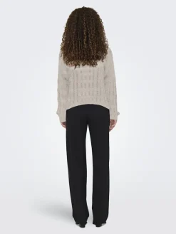 ONLCAPRI LS O-NECK CC KNT pumice stone