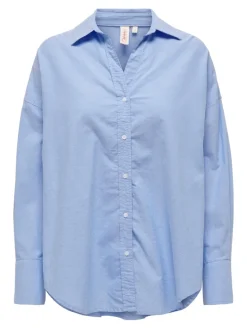 ONLCARIA LS LOOSE SHIRT WVN light blue denim