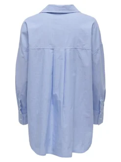 ONLCARIA LS LOOSE SHIRT WVN light blue denim