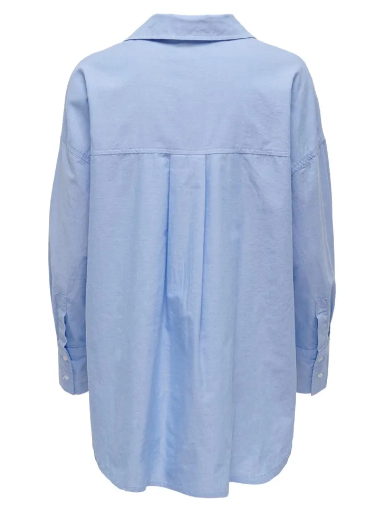 ONLCARIA LS LOOSE SHIRT WVN light blue denim