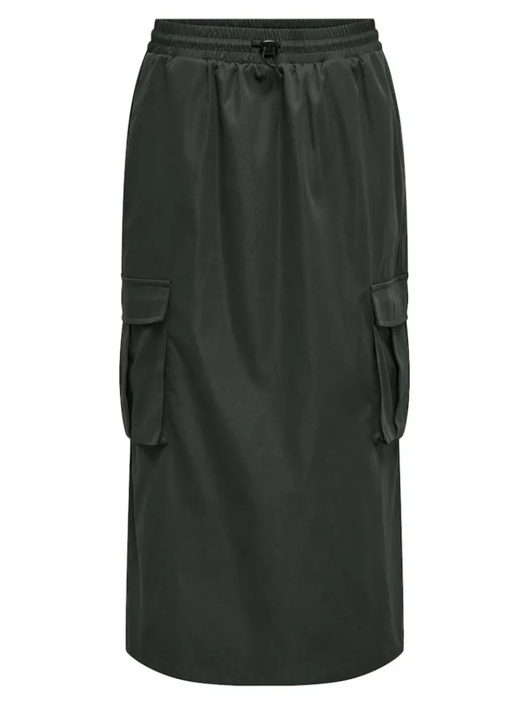ONLCASHI CARGO LONG SKIRT WVN NOOS raven
