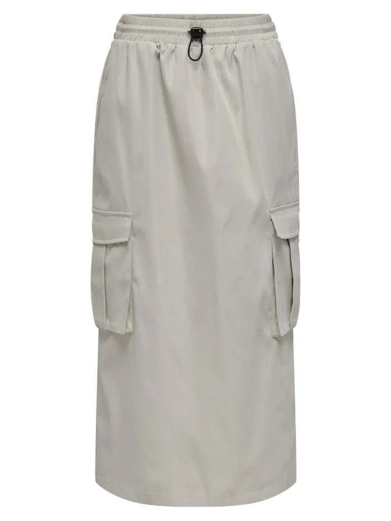 ONLCASHI CARGO LONG SKIRT WVN NOOS chateau gray