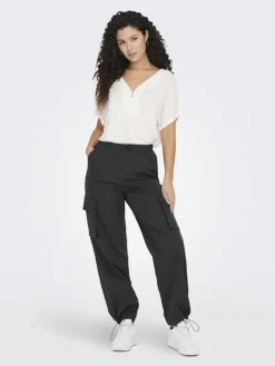 ONLCASHI CARGO PANT WVN NOOS raven