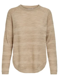 ONLCAVIAR LS PULLOVER CS KNT humus