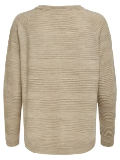 ONLCAVIAR LS PULLOVER CS KNT humus
