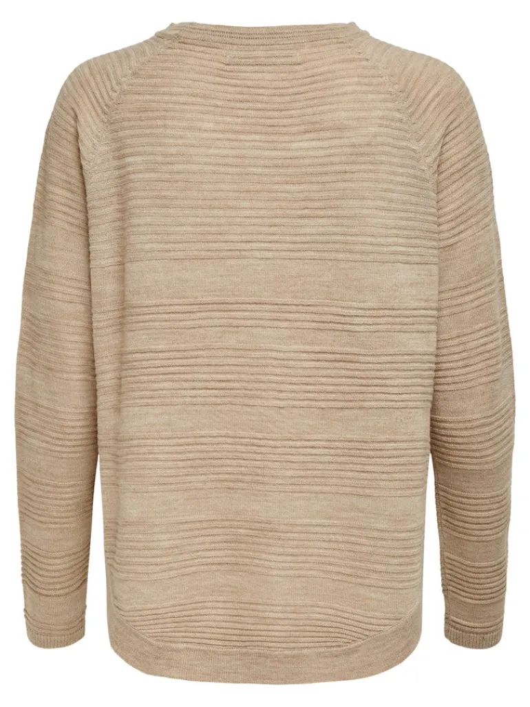 ONLCAVIAR LS PULLOVER CS KNT humus