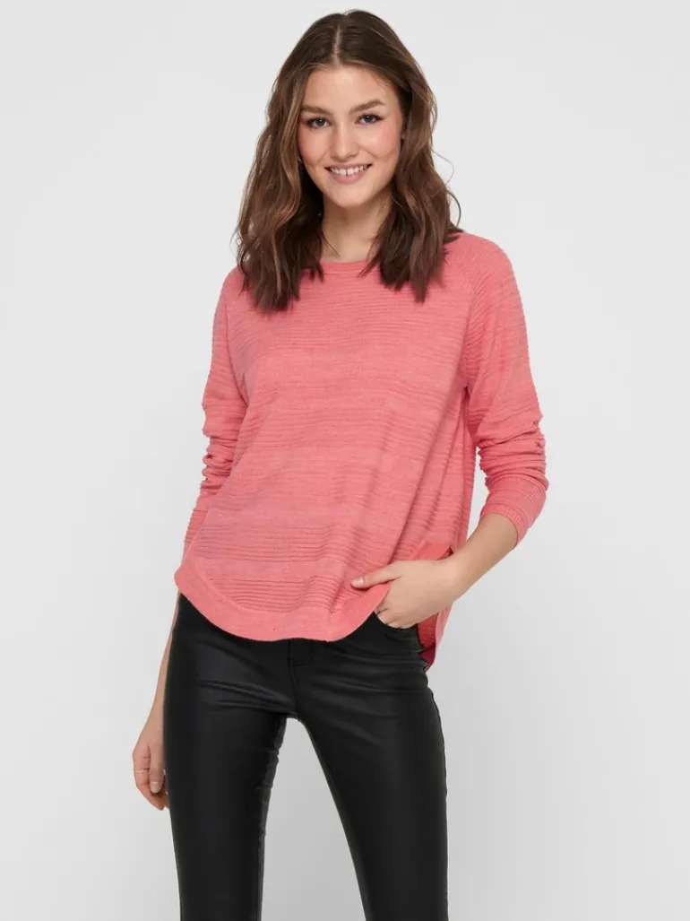 ONLCAVIAR LS PULLOVER CS KNT tea rose