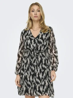 ONLCERA LIFE 3/4 SHORT DRESS WVN NOOS black10