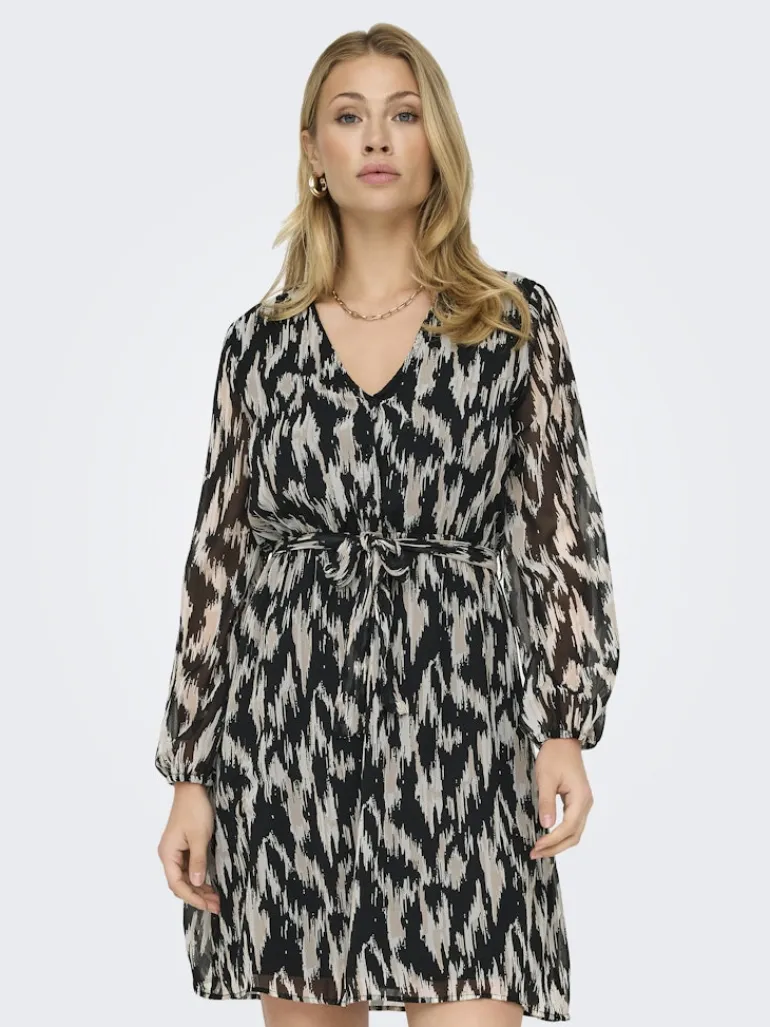 ONLCERA LIFE 3/4 SHORT DRESS WVN NOOS black10