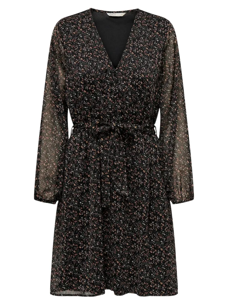 ONLCERA LIFE 3/4 SHORT DRESS WVN NOOS schwarz4