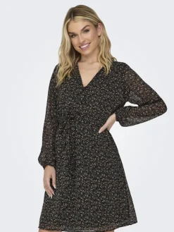 ONLCERA LIFE 3/4 SHORT DRESS WVN NOOS schwarz4