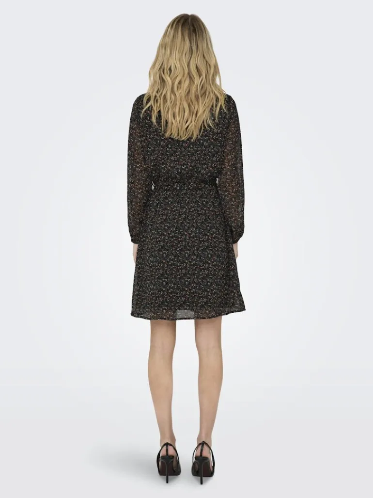 ONLCERA LIFE 3/4 SHORT DRESS WVN NOOS schwarz4