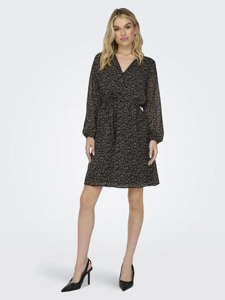 ONLCERA LIFE 3/4 SHORT DRESS WVN NOOS schwarz4