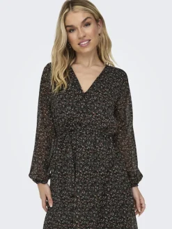 ONLCERA LIFE 3/4 SHORT DRESS WVN NOOS schwarz4
