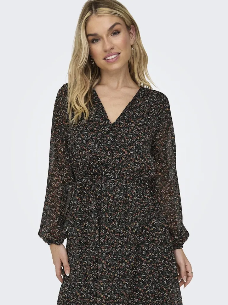 ONLCERA LIFE 3/4 SHORT DRESS WVN NOOS schwarz4